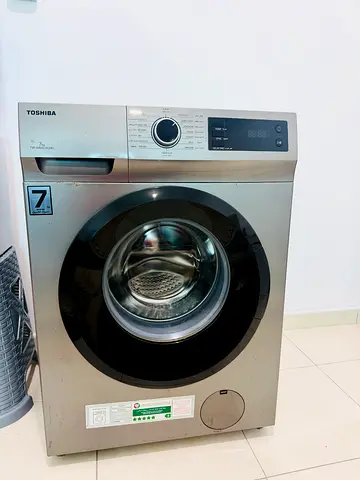 Toshiba Front Load Washing Machine - 7kg, Silver, Excellent Working Condition