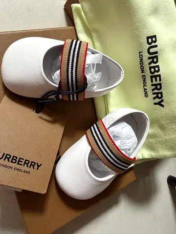 Burberry Newborn Ballerina Shoes
