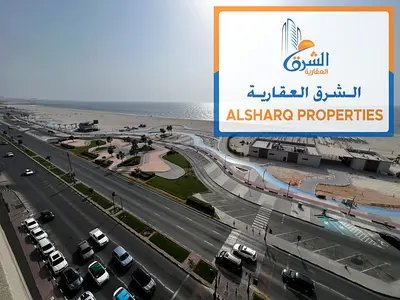 Three bedrooms and a living room, first row on the Corniche, spacious areas and direct sea views