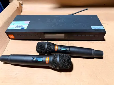 BBS Pro Sound Dual-Channel UHF Wireless Microphone System Set
