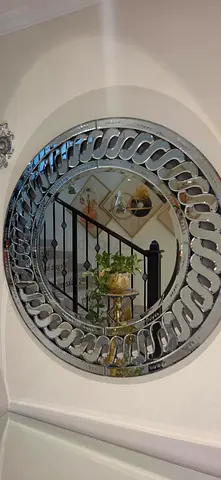 Home Centre Console Table with Designer Mirror
