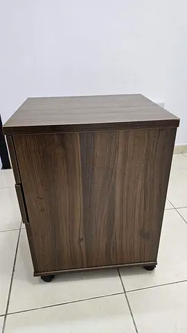 SIDE TABLE 3 DRAWER - DARK WALNUT URGENT SALE PRICE NEGOTIABLE