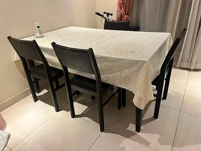 6 Seater Dining Table with Chairs
