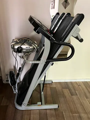 TA Sport Foldable Motorized Treadmill with Control Panel, Safety Key & Compact Design