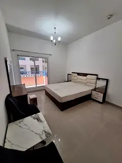 Fully Furnished Master Room | Attached Bath & Balcony | Private Fridge and LCD TV | Al Nahda 1