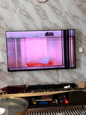 Philips 65" LED TV — Screen Damaged, For Parts or Repair