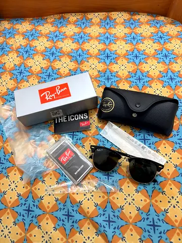 Ray-Ban Clubmaster sunglasses with case and box - excellent condition