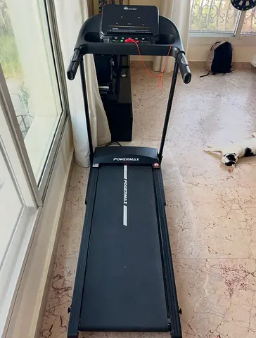 PowerMax Folding Treadmill - Compact Home Running Machine, Excellent Condition