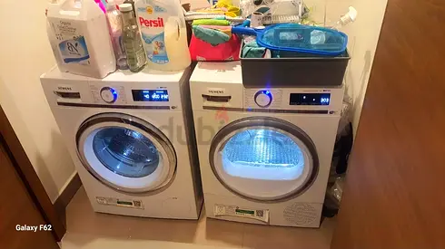 Free delivery Siemens iQ700 home connect WiFi 9 kg washer and dryer set - good working condition