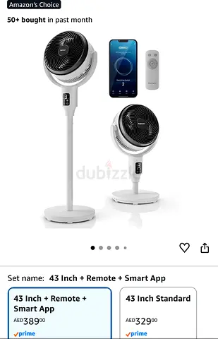 ProBreeze AirFlo 43 Pedestal Fan with Remote and Smart App (43-inch)