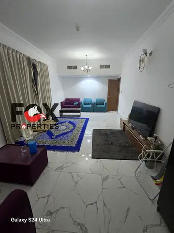 2 Bedroom Hall for Annual Rent in Al Waha Towers Ajman Furnished or Unfurnished Free Parking Free G