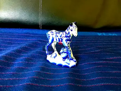 Gzhel “Foal” Porcelain Statuette
