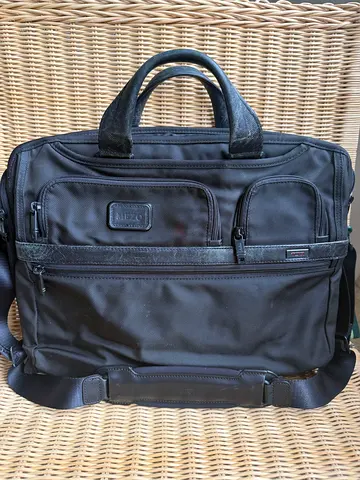 Tumi Alpha 2 Laptop Brief (26114D2) — Black Ballistic Nylon