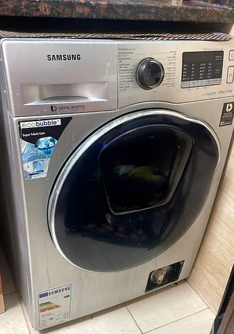 Samsung Front Load Washer Dryer Combo - 8kg / 6kg, Silver
