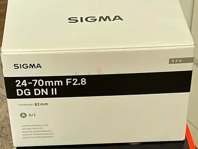 Sigma 24-70mm f/2.8 DG DN II (82mm) - Like New, Boxed