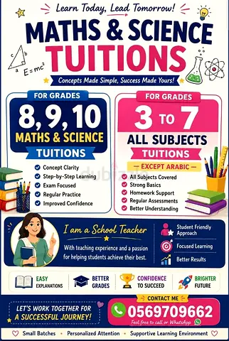 Tuition for Science and Mathematics