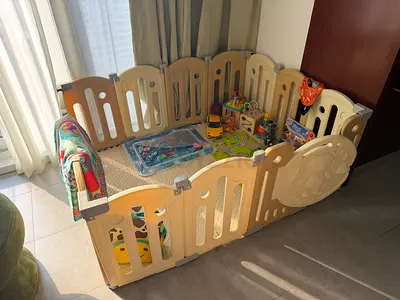 Playpen with mat