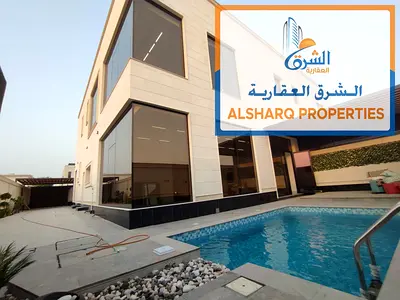 A unique opportunity to own two luxury twin villas in Al Hoshi, Sharjah, designed with modern architecture and high-end personal finishing