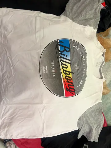 Billabong white graphic short sleeve t-shirt, men’s casual top