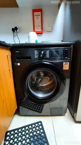 Samsung Front Load Washing Machine - 9kg, Black, Good Condition