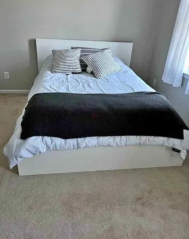 Ikea Queen Size Bed with Mattress Available in Perfect Condition