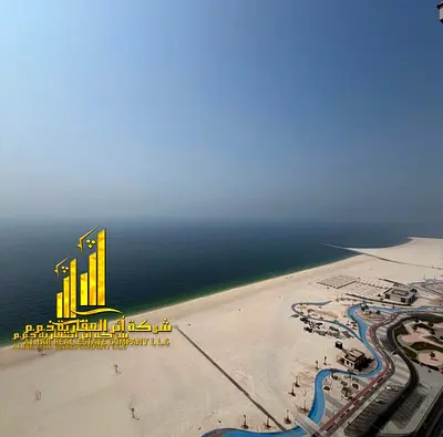 ببلكونه إطلالة بحريه مميزة شقة  غرفتين وصاله بفرش جديد راقي جدا بموقع مميز جدا شامله جميع الخدمات مع جيم، مسبح، ساونا, جاكوزي, باركينج خاص