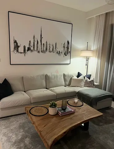 Large Dubai Skyline Print Picture