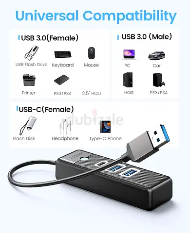 ORICO 3 PORT USB3.0 HUB PW2CU