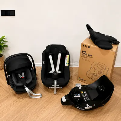 Maxi Cosi Pebble 360 + Pearl 360 with ISOFIX Base