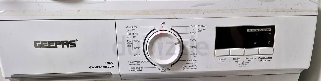 Geepas 6kg Front Load Washing Machine - Working Condition