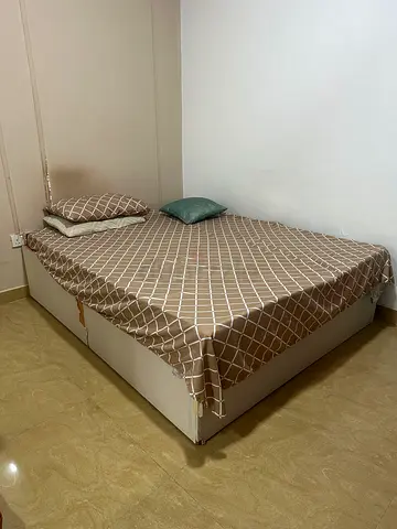 Bed with mattress
