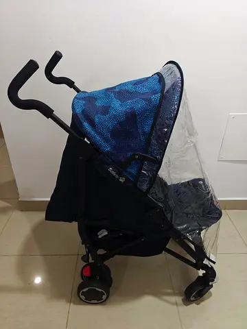 Safety 1st Compact Stroller Ocean Blue Foldable Lightweight Used Very Clean – Seatbelt Broken