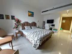 Fully Furnished Studio// Full pool View // Gated Comunity // Gym pool Parking //