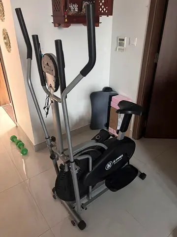 H PRO Elliptical Trainer and Exercise Bike with Seat