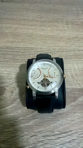 Men's Kenneth Cole automatic dress watch with leather strap