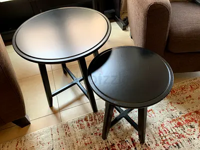 Coffee Tables – Set of 2/Black – Very Good Condition (IKEA KRAGSTA)