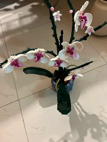 LEGO Orchid Decorative Plant - Assembled Display Piece
