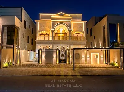 Al Aaliyah - Ajman | 7 Rooms + Elevator | Built-up Area 6,100 sq ft | Price Includes Electricity, Water, and Air Conditioning