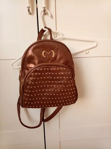 Milano small brown studded mini backpack - great condition