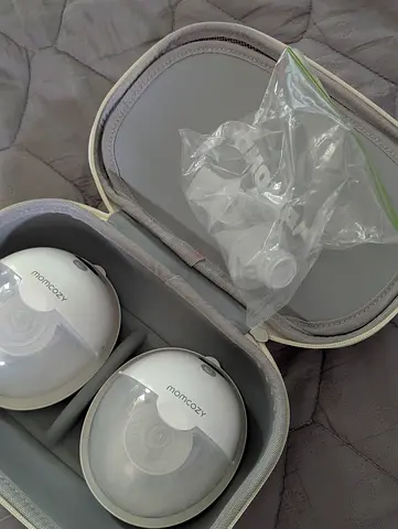 Momcozy Portable Double Electric Breast Pump with Case