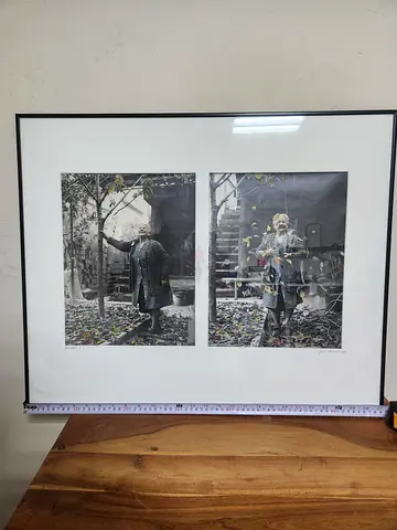 Original Signed Fine Art Photography (1988) by Joe Hoynik – "HAPPINESS IS..." (Framed Diptych)