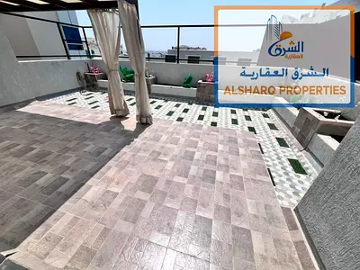 الحميديه1- رووف خاص كبير غرفتان ماستر صالة واسعة غرفة خادمة 3 حمامات-تشطيبات سوبر ديلوكس-تكييف مركزي
