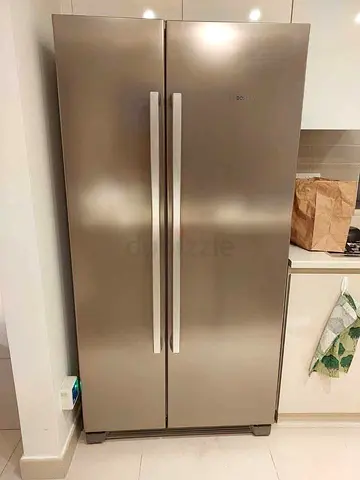 Stainless Steel Side-by-Side Fridge Freezer - Good Condition