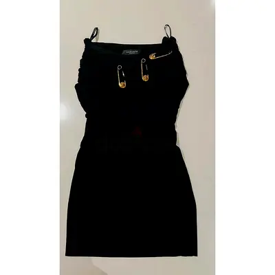 VERSACE Strapless Mini Dress with Gold Pin Detail Size IT 40 (FR 36 / fits XS-S)