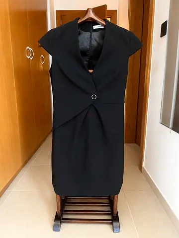 Mango Black Midi Dress – Size M