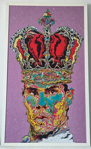 Painting- Mixed technique on aluminium and wood