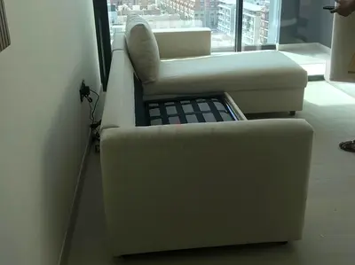 Excellent condition IKEA vimle l'shape sofa bed with storage