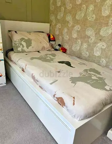 Ikea Single Bed with Mattress Available in Perfect Condition