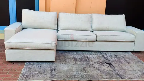 4_ Seater IKEÀ Kivik L Shape Sofa Beige