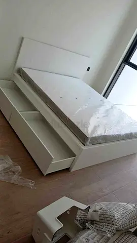 Ikea King Size Bed With Ikea Mattress 180x200cm